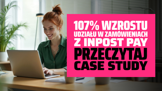 Kobieta pracująca przy laptopie.