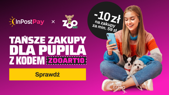 Promocja InPost Pay: tańsze zakupy dla pupila z kodem ZOOART10, -10 zł przy zamówieniu za min. 59 zł.
